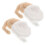 Pipe Cleaners Zwart Chenille Stengels 4 Stuks Wit 1