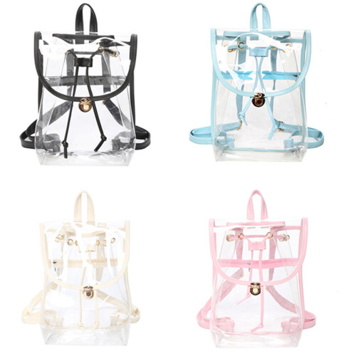 Stadium Approved Backpack for Teens Teens See-Pink Color 1