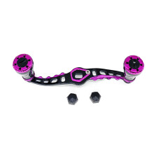 Fishing Reel Handle Alloy Power Handle Knob Grip-  Purple