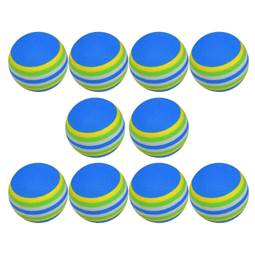 Rainbow Foam Balls Golf Swing Training Golf Training Balls-Blue