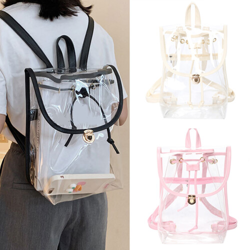 Stadium Approved Backpack for Teens Teens See-Pink Color 2
