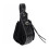 Portable Drawstring Bag Medieval PU Leather Belt Pouch-Black 1