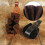 Portable Drawstring Bag Medieval PU Leather Belt Pouch-Black 7