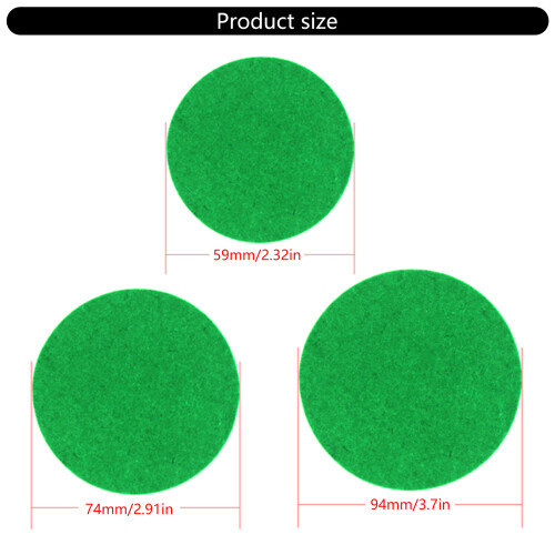10Pcs 59mm/74mm/94mm Air Hockey Table Felt Pushers Air-59mm 2