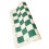 Leather Chess Board Roll-up Tournament Chess-Green White Medium 1
