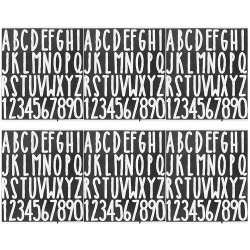 6 Letter Cijfer Stickers Brievenbusnummers Voor Dozen 1