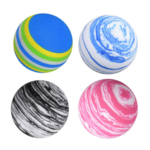 10Pcs Soft EVA Elastic Golf Balls for-black and white 1