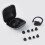 Ear tips ear plugs for 3.8 mm caliber headset Black 5
