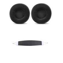 Ersatz-Ohrpolster und Kopfbügel für SteelSeries Siberia V1, V2, V3 Prism Black