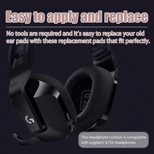 Ear pads for Logitech G733 1 pair Black 1
