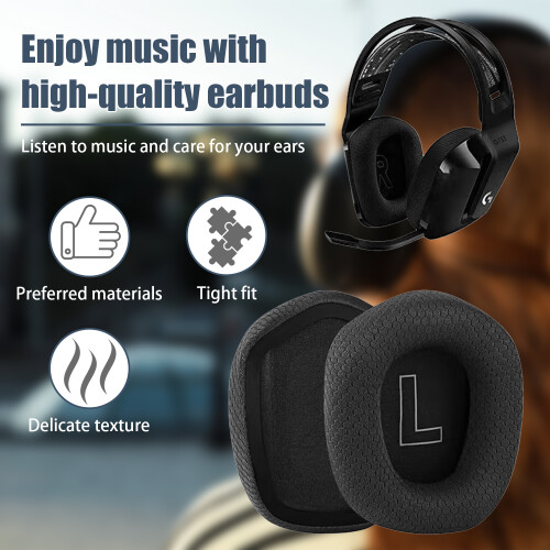 Ear pads for Logitech G733 1 pair Black 2