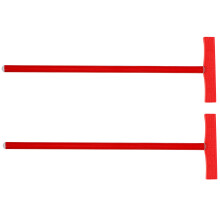 Worgeous 2 Handhaltende Führungs-Schilder Werbe-Pole Rot