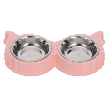 Double Dog Cat Food Bowls Butterfly Rutschfester