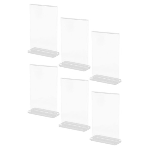 Schild Halter Acryl Menühalter Transparent 6