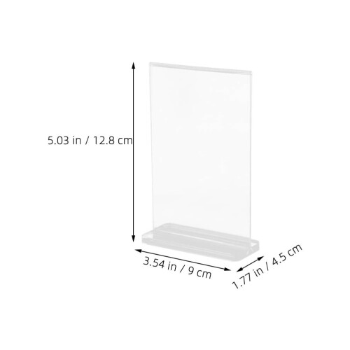 Schild Halter Acryl Menühalter Transparent 6 1