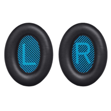 Kvalitets-øreputer for Bose QC 35/25/15 hodetelefoner 1 par Black+Blue