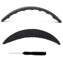 Ersatz-Kopfbandpolster kompatibel mit Bose QC35/QC35II/QC45/QC SE Kopfhörern mit Schraubendreher Black