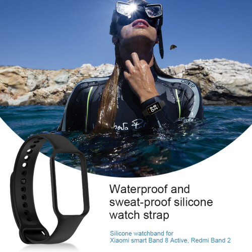 Bratara pentru Xiaomi Smart Band 8 Active, Redmi Band 2 Black 2