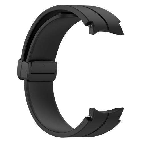 Μαύρο λουράκι σιλικόνης συμβατό με Samsung Galaxy Watch6/Watch6 Classic 1