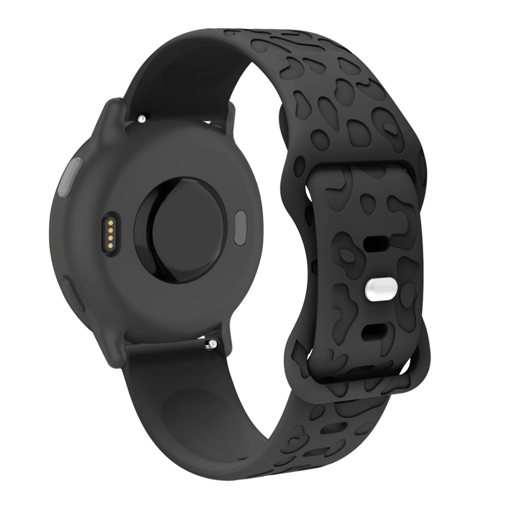 18Mm Silicone Watch Strap For Garmin Forerunner 265S, Fossil Gen6, Huawei Honor Black 7314280698394