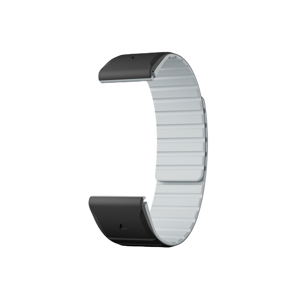 Silicone Magnetic Watch Band For Garmin Quickfit 26 Mm Watch Band Black 7314280643813