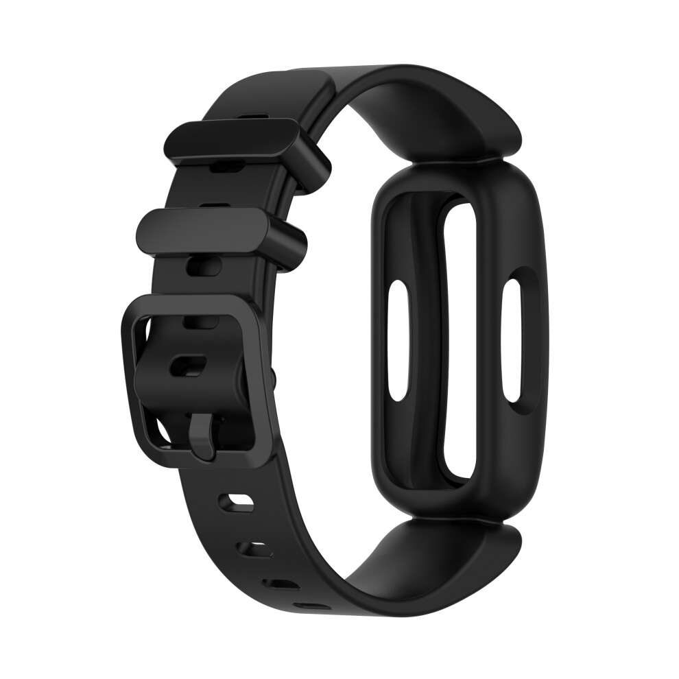 Silicone Watchband For Fitbit Inspire 2, Fitbit Ace 3 Black 7314280554669