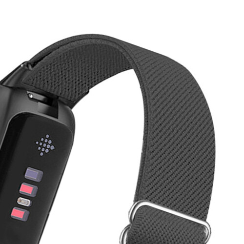 Fitbit Inspire 3 Nylon-Armband Black 2