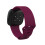 Fitbit Sense/Versa 3 Armband Silikon Weinrot (S) 4