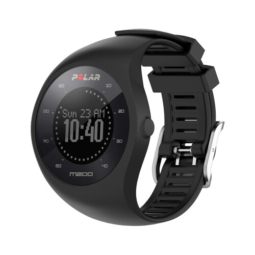 Bracciale Polar M200 in silicone Nero