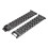 Διαμαντένιο ανοξείδωτο ατσάλι Fitbit Blaze Smartwatch band compatible with Fitbit, μαύρο με πλαίσιο 4