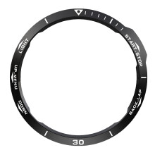 Stilvolle Schwarz-Weiß-Lünette für die Garmin Fenix 6X Serie