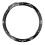 Stilfuld Sort & Hvid Bezel til Garmin Fenix 6X Serien 3