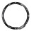 Stilfuld Sort & Hvid Bezel til Garmin Fenix 6X Serien 4