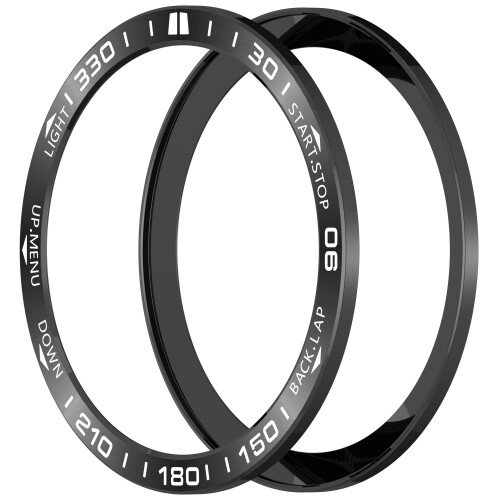 Ανταλλακτικό ατσάλινο στεφάνι Garmin Tactix 8 51mm AMOLED - Μαύρο (Στεφάνι αγώνων)