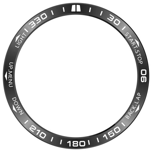 Ανταλλακτικό ατσάλινο στεφάνι Garmin Tactix 8 51mm AMOLED - Μαύρο (Στεφάνι αγώνων) 1