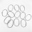 Gardinringar / Ringar för duschdraperi 12-pack Silver 3