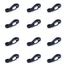 EDC Haken mit Federclip - 12 Stück Black