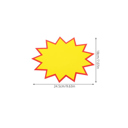 Supermarkt Schild Hebt Rabatte Hervor Sternförmig 200 1