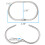 Gardinringar / Ringar för duschdraperi 12-pack Silver 2