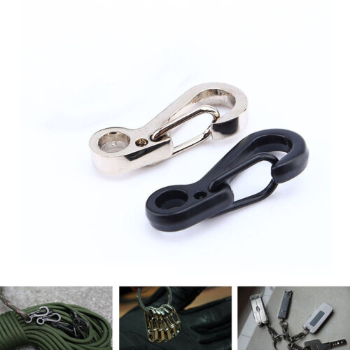 EDC Haken mit Federclip - 12 Stück Black 2