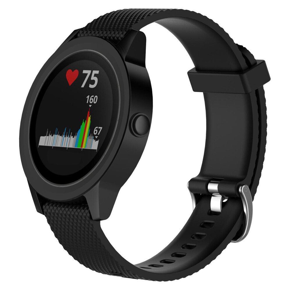 Bracelet Compatible With Garmin Vivoactive 3/Move/Forerunner (20 Mm) Tpu Black 7314280070930