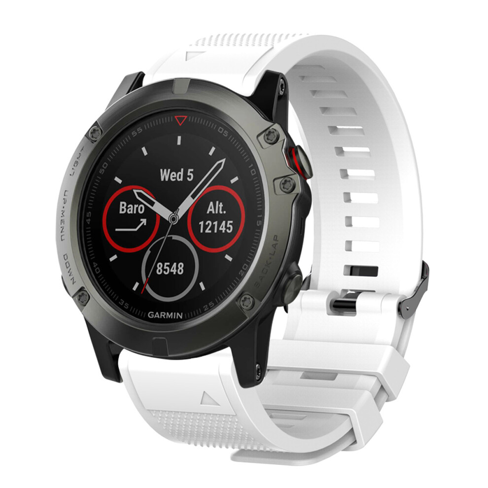 Silicone Watchstrap For Garmin Fenix 5 Plus/Fenix 5/Forerunner935 Watch 26Mm White 7314280278060