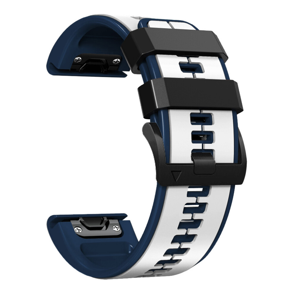 Inf White 26Mm Soft Silicone Watch Straps For Garmin Fenix 6X/Fenix7x/7X Pro, Coros