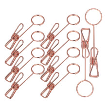 10Pcs Compact Number Holders Metal Memo Clips for Decor