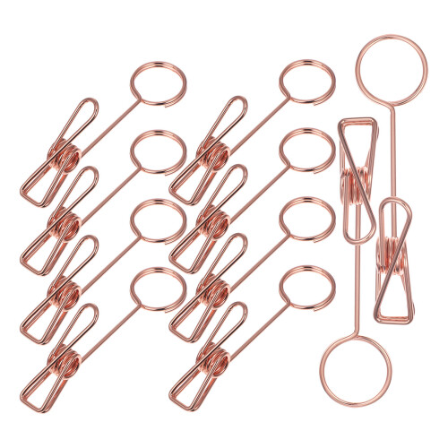 10Pcs Compact Number Holders Metal Memo Clips for Decor