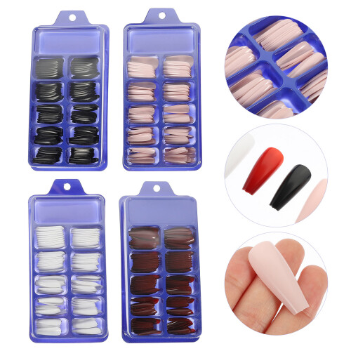 400 Stuks Gel Nail Tips Hars Wit Voor Lengte 2