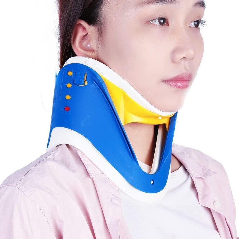 Neck Brace Cervical Traction Adjustable Neck Support For Men And Women, Spine Care, Pain Relief, Fixation