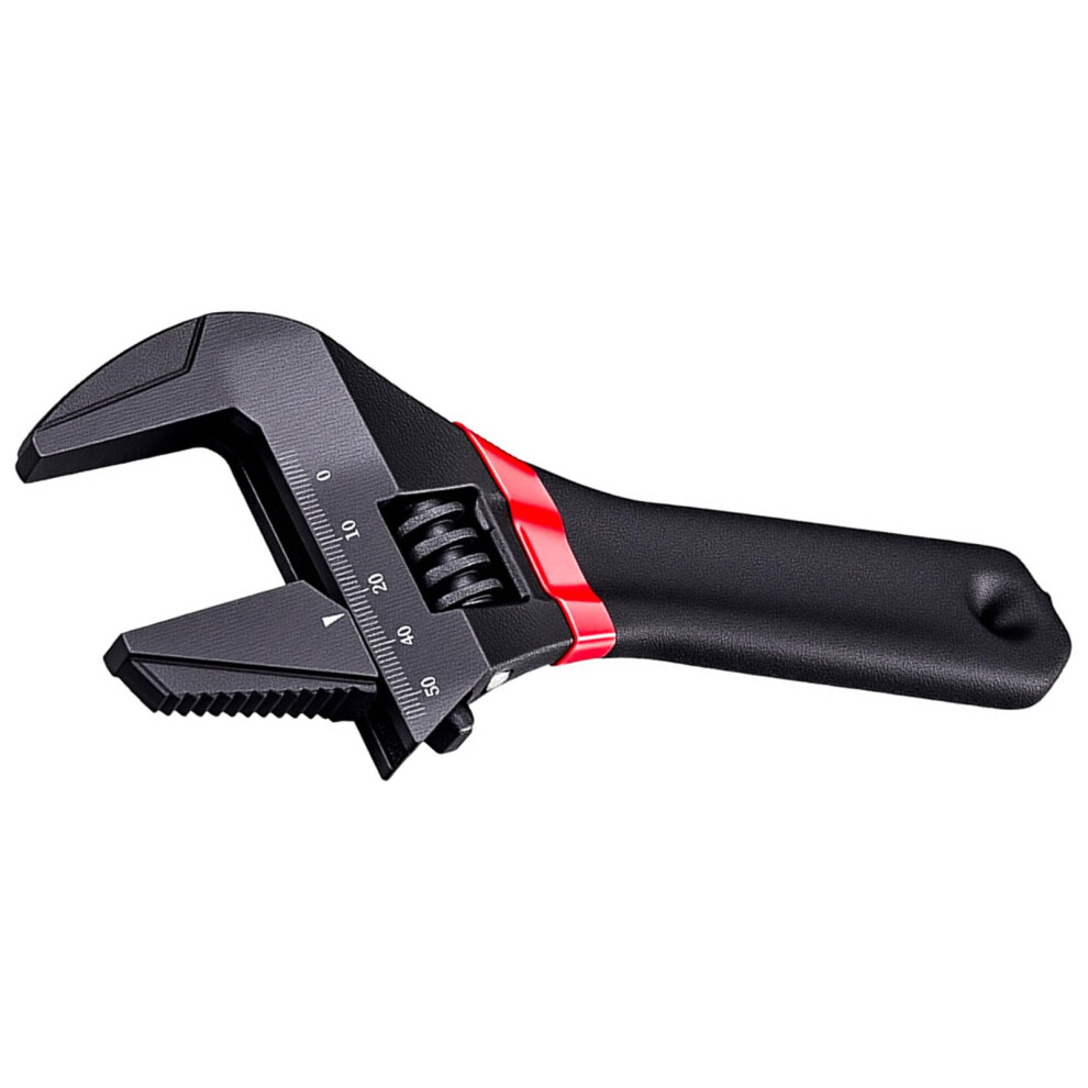 Large Opening Adjustable Wrench 8-Inch Steel Spanner For Bathroom Plumbing Tight Space High Strength Alloy 9016109356970