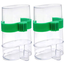 Bird Water Dispenser 220ml Automatic Clear Visible Water Feeder For Parrot Lovebird Canary Finch Cage Feeder