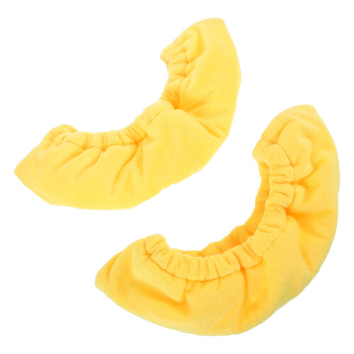 1 Paar Eisschuhüberzieher In Gelb Polyester Zum Schutzgebrauch